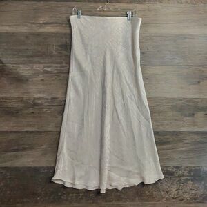 Express Elegant Cream White Maxi Skirt